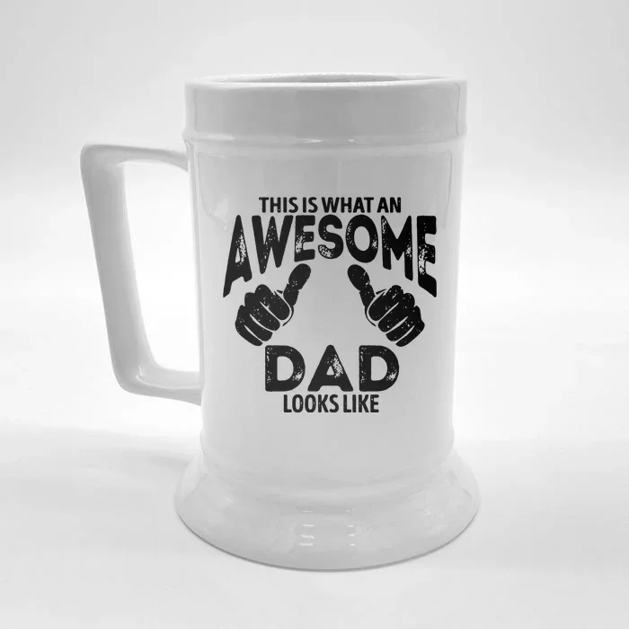 Awesome Dad Looks Like Front & Back Beer Stein