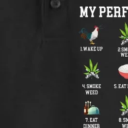 All Day Long Weed Lover Outfit Dry Zone Grid Performance Polo