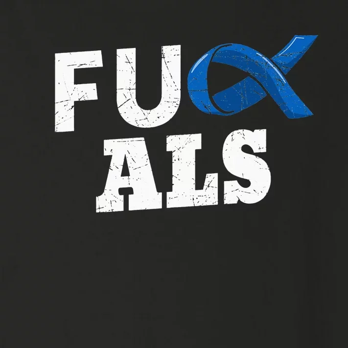 ALS Disease Lou Gehrig's Blue Ribbon Neurological Disorders Toddler Long Sleeve Shirt