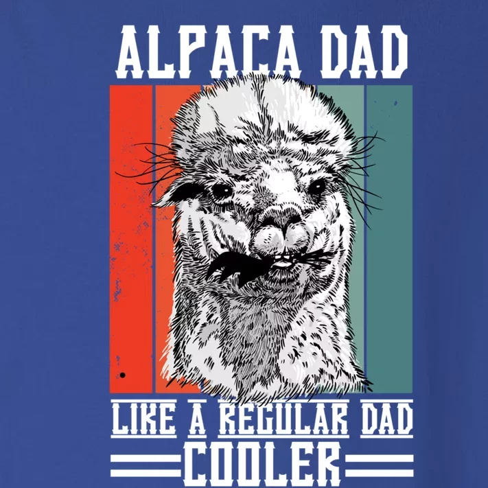 Alpaca Dad Like A Regular Dad Cooler Cute Gift Toddler Long Sleeve Shirt