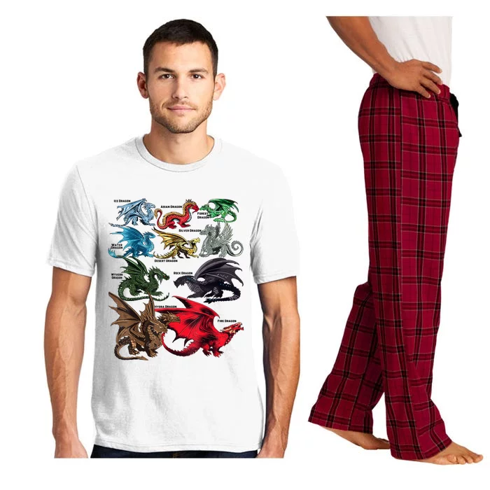 Awesome Dragon Lovers Types Of Dragons Gift Pajama Set