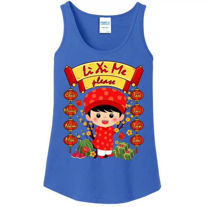 Ao Dai Li Xi Me Vietnamese Tet New Year Cool Gift Ladies Essential Tank