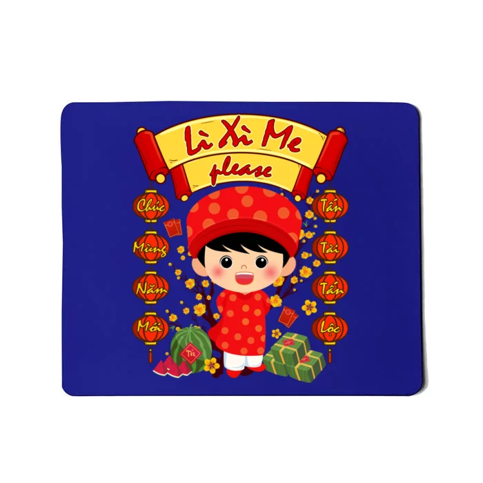 Ao Dai Li Xi Me Vietnamese Tet New Year Cool Gift Mousepad