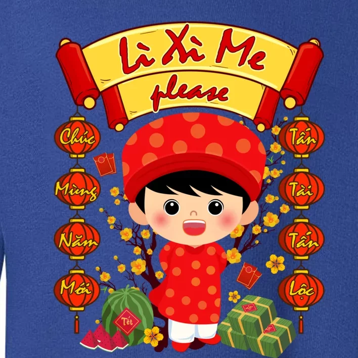 Ao Dai Li Xi Me Vietnamese Tet New Year Cool Gift Toddler Sweatshirt