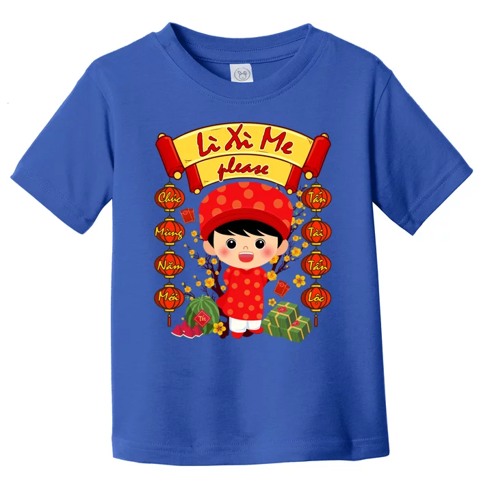 Ao Dai Li Xi Me Vietnamese Tet New Year Cool Gift Toddler T-Shirt