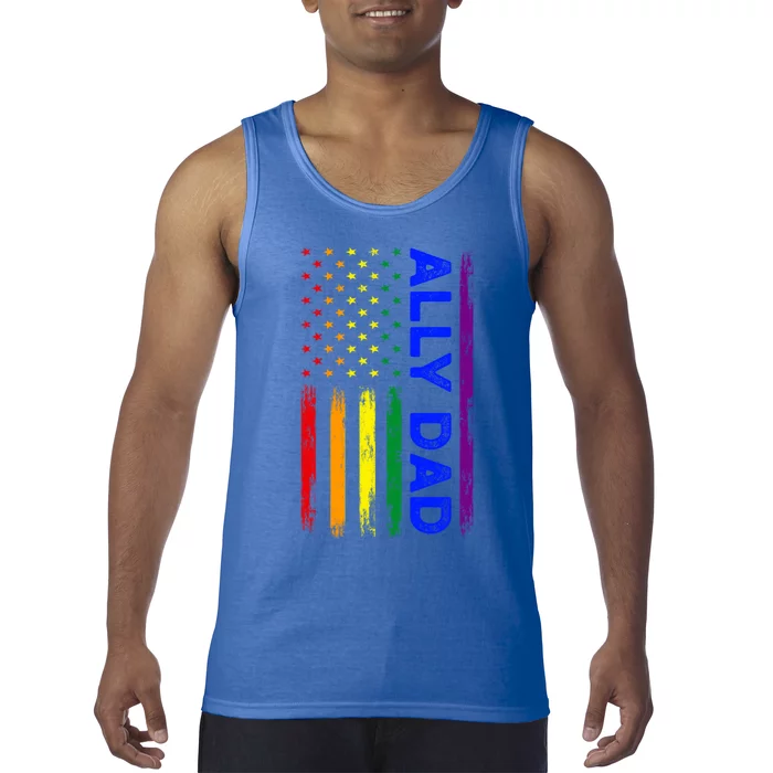 Ally Dad Lgbt Pride Cool Gift Tank Top