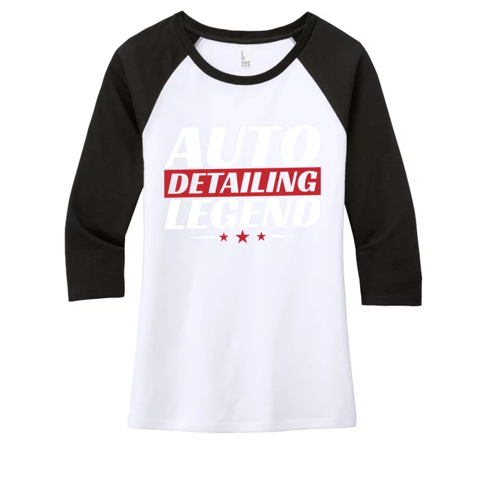 Auto Detailing Legend Women's Tri-Blend 3/4-Sleeve Raglan Shirt