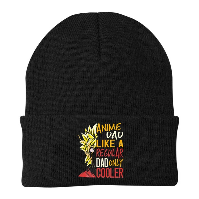 Anime Dad Like A Regular Dad Only Cooler Fathers Day Otaku Knit Cap Winter Beanie