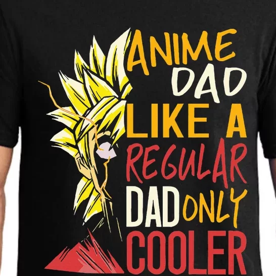 Anime Dad Like A Regular Dad Only Cooler Fathers Day Otaku Pajama Set