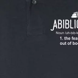 Abibliophobia Definition Librarian Reading Books Lover Softstyle Adult Sport Polo