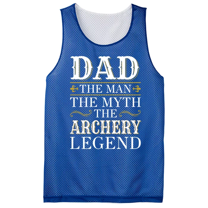 Archery Dad Legend Gift For Fathers Day Gift Mesh Reversible Basketball Jersey Tank