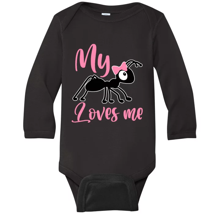 Ant Design My Aunt Loves Me Family Gifts For Nephew & Niece Baby Long Sleeve Bodysuit