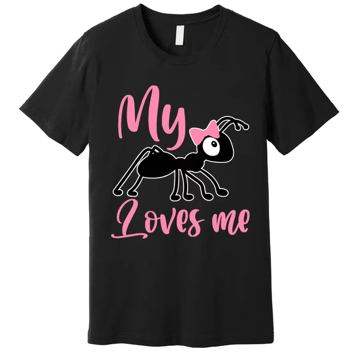 Ant Design My Aunt Loves Me Family Gifts For Nephew & Niece Premium T-Shirt