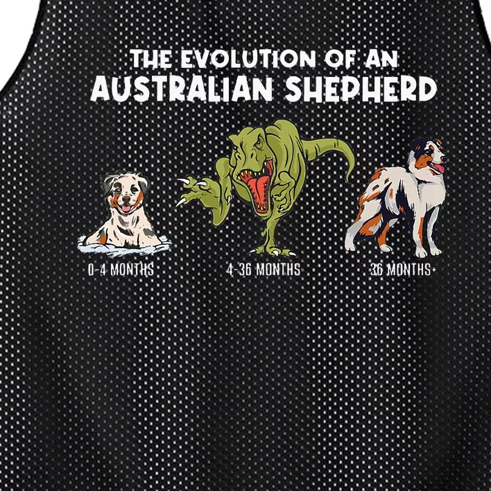 Aussie Dog Mom The Evolution Of An Australian Shepherd Mesh Reversible Basketball Jersey Tank