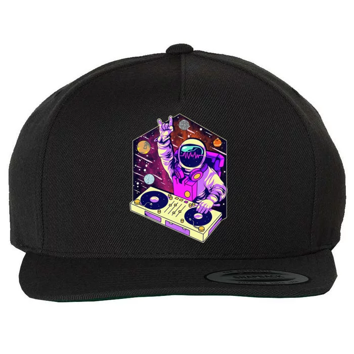 Astronaut DJ Music Psychedelic Psytrance Techno EDM Festival Wool Snapback Cap