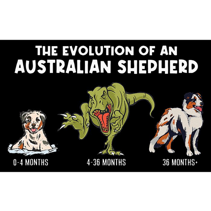 Aussie Dog Mom The Evolution Of An Australian Shepherd Bumper Sticker