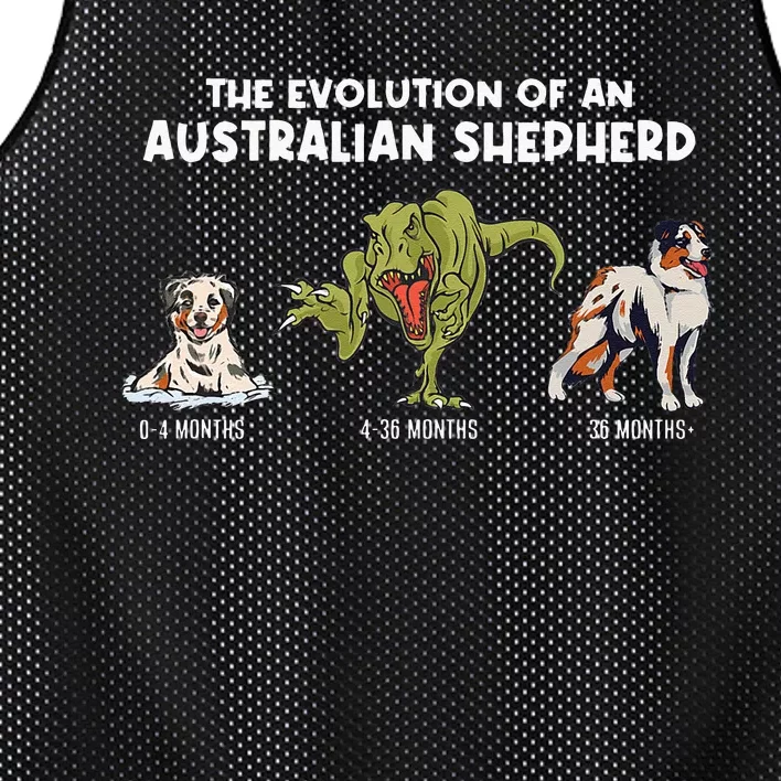 Aussie Dog Mom The Evolution Of An Australian Shepherd Mesh Reversible Basketball Jersey Tank