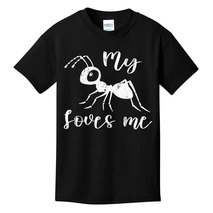 Ant Design My Aunt Loves Me Nephew & Niece Vintage Ant Kids T-Shirt