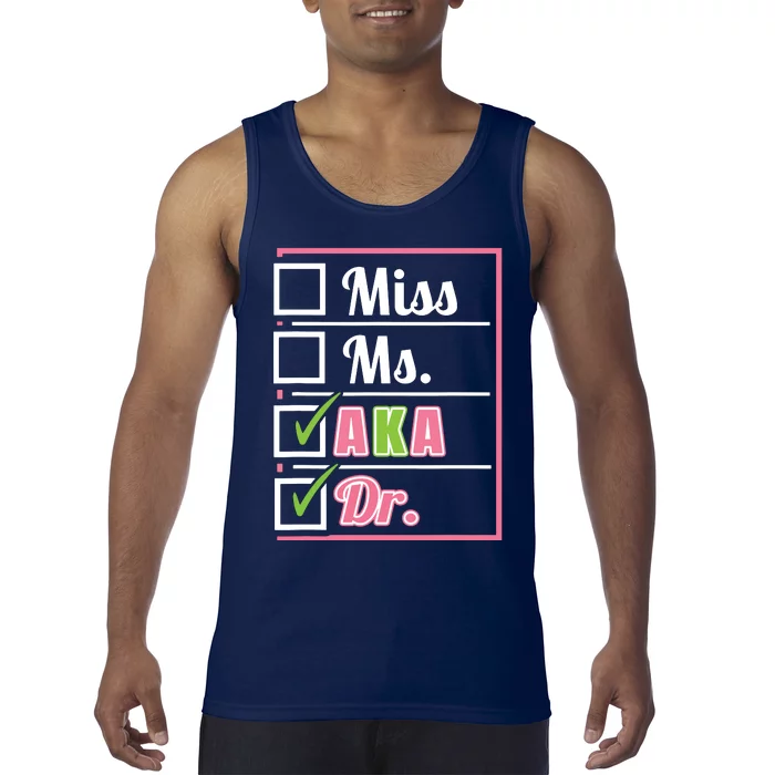 AKA Doctor Medical Worker Appreciation Graduation Tank Top