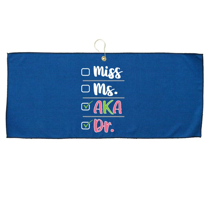 AKA Doctor Medical Worker Appreciation Graduation Large Microfiber Waffle Golf Towel