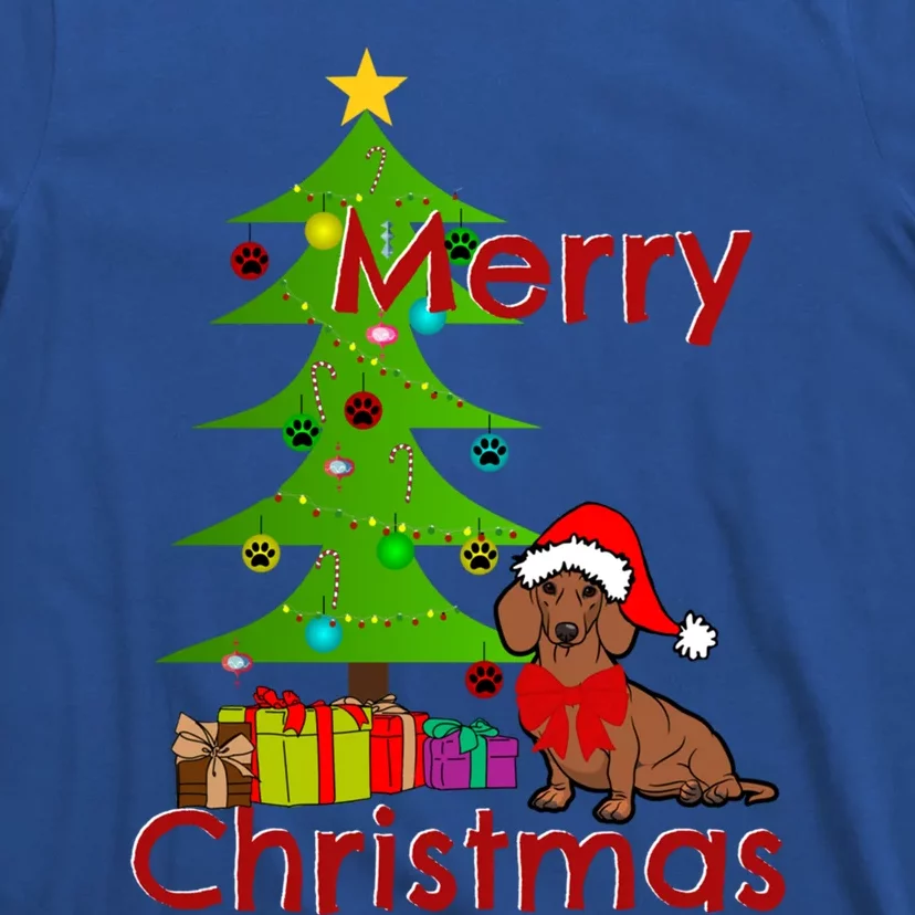 Adorable Dachshund Merry Christmas Funny Doxie Lover Gift T-Shirt