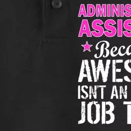 Administrative Assistant Awesome Job Title Dry Zone Grid Performance Polo