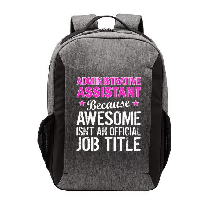 Administrative Assistant Awesome Job Title Vector Backpack