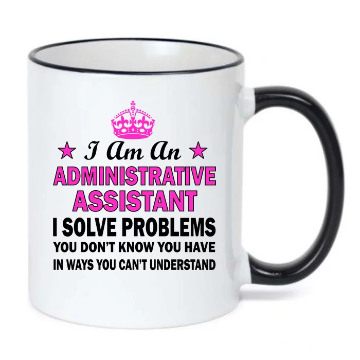 Administrative Assistant Solving Problems Black Color Changing Mug