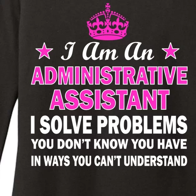 Administrative Assistant Solving Problems Womens CVC Long Sleeve Shirt