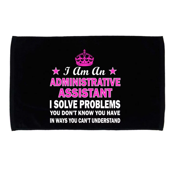 Administrative Assistant Solving Problems Microfiber Hand Towel