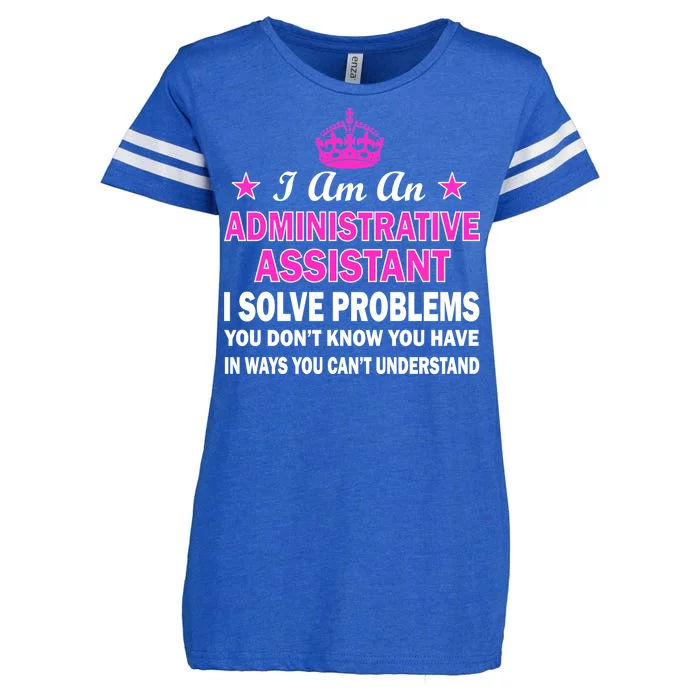 Administrative Assistant Solving Problems Enza Ladies Jersey Football T-Shirt