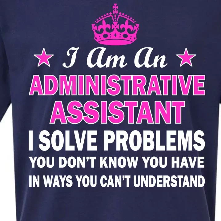 Administrative Assistant Solving Problems Sueded Cloud Jersey T-Shirt