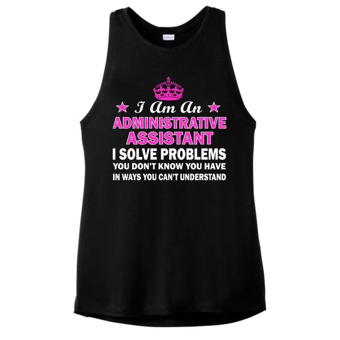 Administrative Professional Assistant Solve Problems Ladies Tri-Blend Wicking Tank