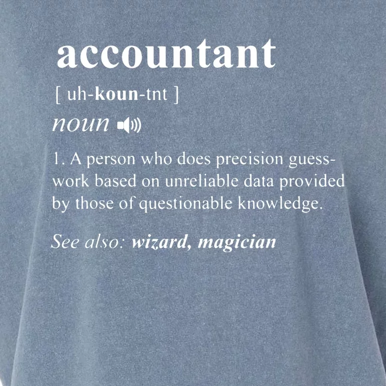 Accountant Definition Noun Accounting Major CPA Funny Gifts Garment-Dyed Women's Muscle Tee