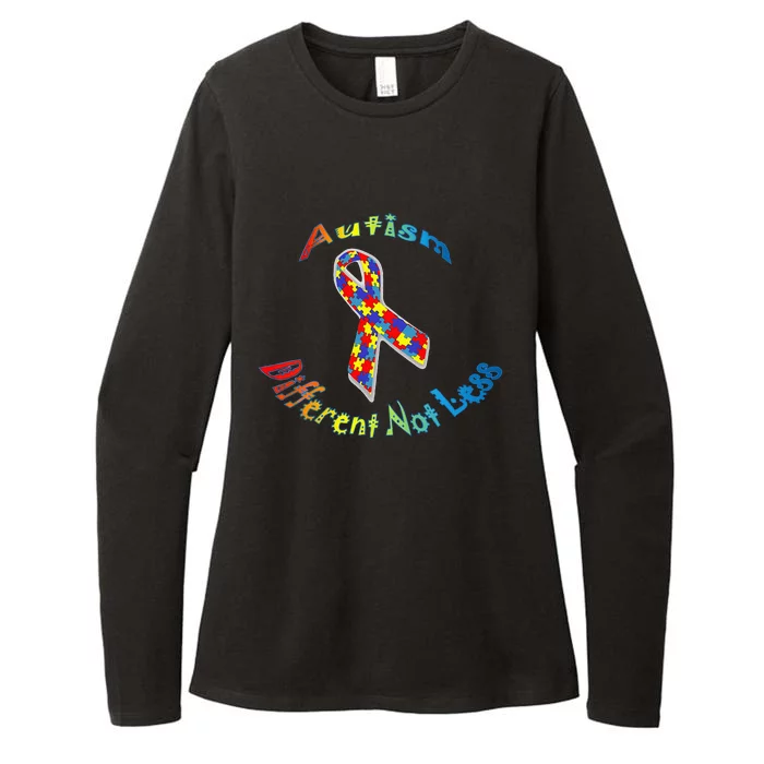 Autism Different Not Less For Autism Awareness Womens CVC Long Sleeve Shirt