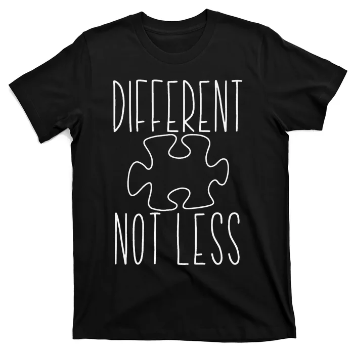 Autism Different Not Less Puzzle T-Shirt