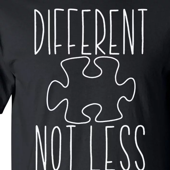 Autism Different Not Less Puzzle Tall T-Shirt