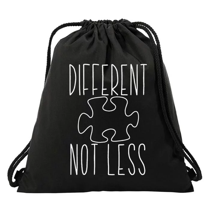 Autism Different Not Less Puzzle Drawstring Bag