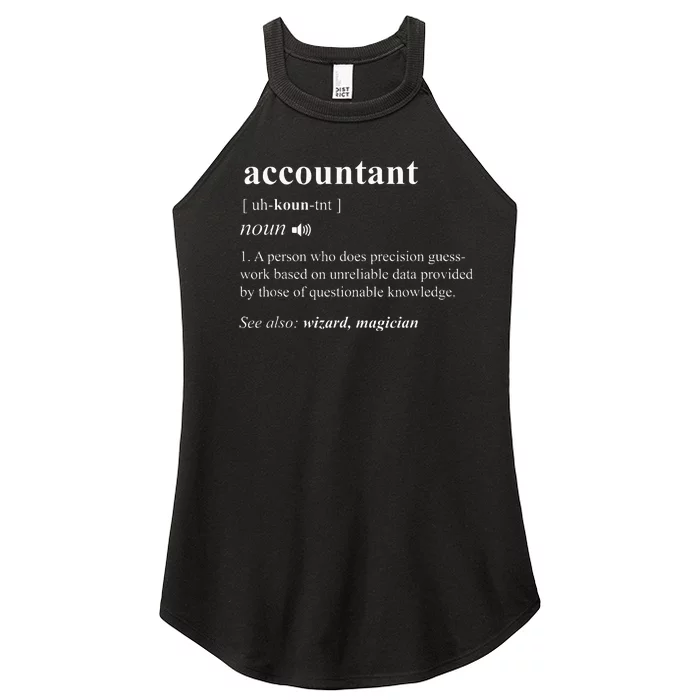 Accountant Definition Noun Accounting Major Cpa Women’s Perfect Tri Rocker Tank