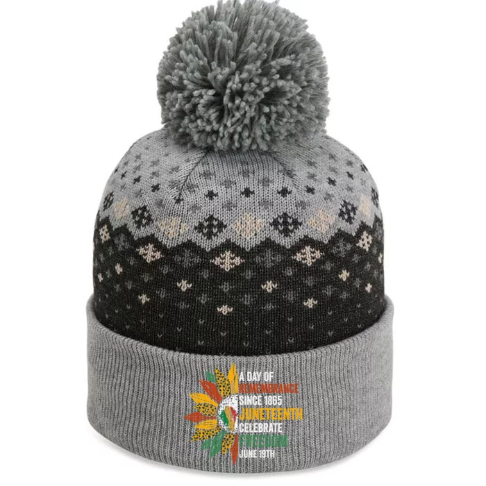 A Day Of Remembrance Since 1985 Junenth Celebrate Freedom Gift The Baniff Cuffed Pom Beanie