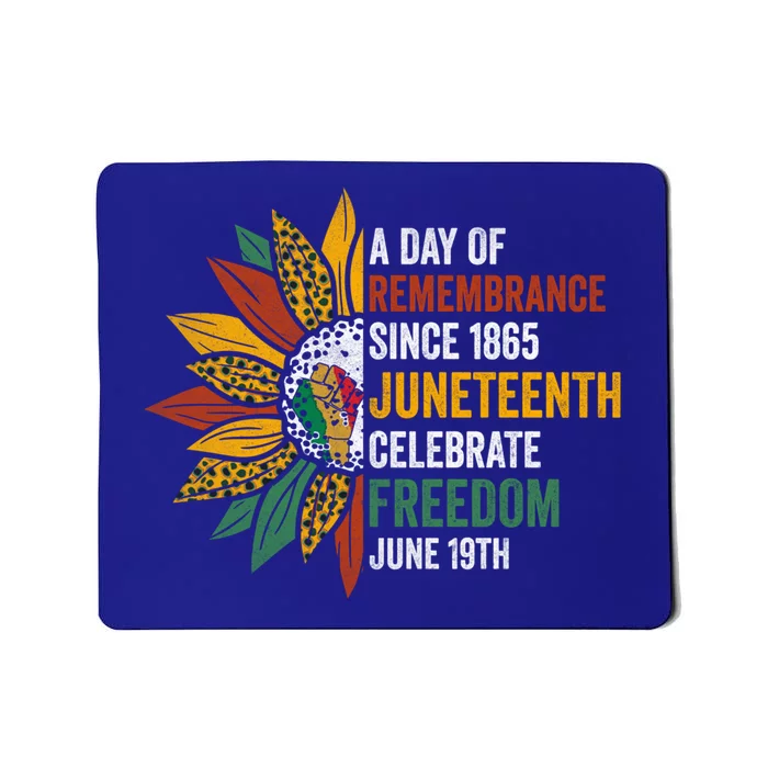 A Day Of Remembrance Since 1985 Junenth Celebrate Freedom Gift Mousepad