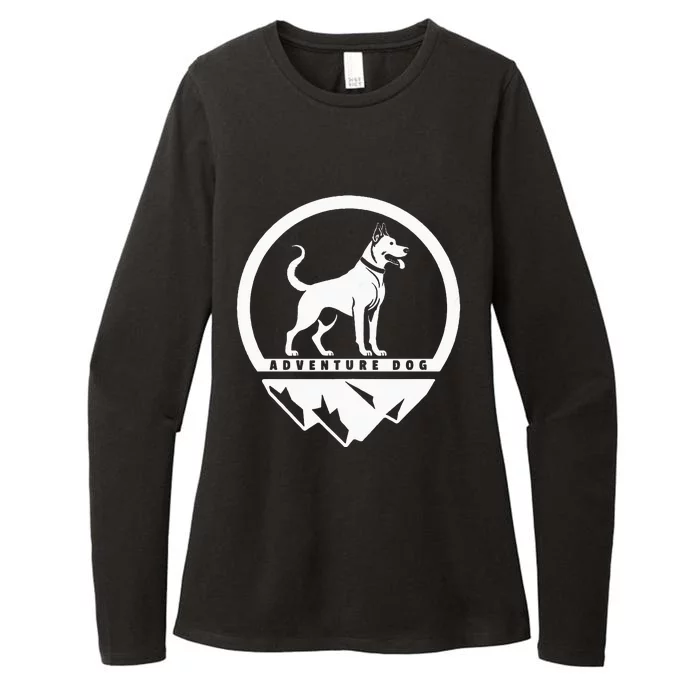 Adventure Dog Outdoor Enthusiast And Dog Lover Womens CVC Long Sleeve Shirt