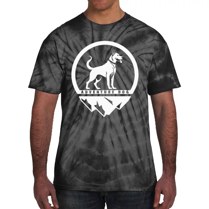 Adventure Dog Outdoor Enthusiast And Dog Lover Tie-Dye T-Shirt