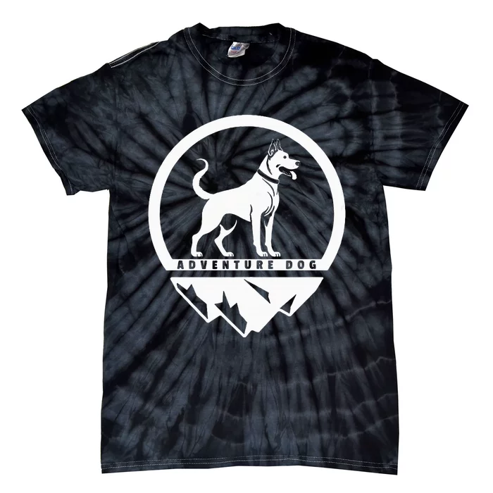 Adventure Dog Outdoor Enthusiast And Dog Lover Tie-Dye T-Shirt