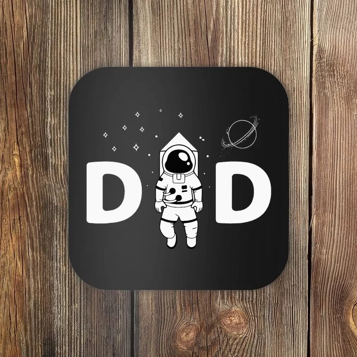 Astronaut Daddy Outer Space Birthday Party Coaster