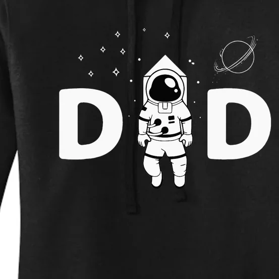 Astronaut Daddy Outer Space Birthday Party Women's Pullover Hoodie