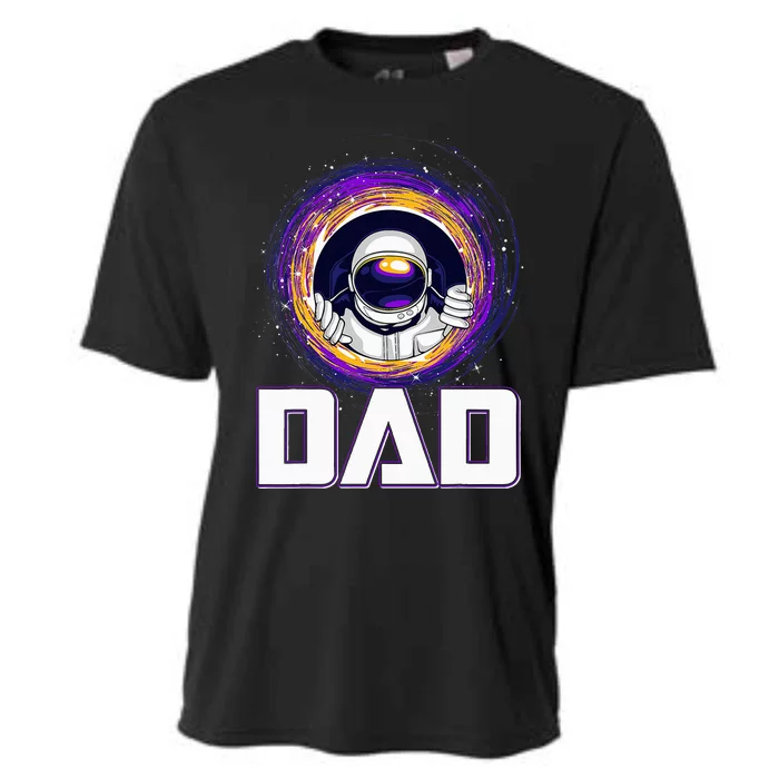 Astronaut Dad Outer Space Lover Fathers Day Cooling Performance Crew T-Shirt