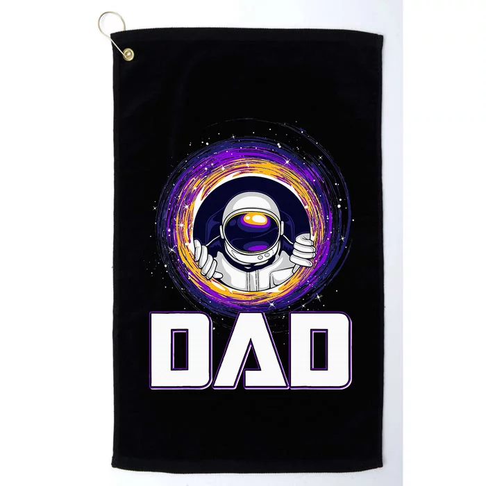 Astronaut Dad Outer Space Lover Fathers Day Platinum Collection Golf Towel