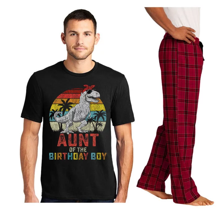 Aunt Dinosaur Of The Birthday Boy Matching Family Pajama Set