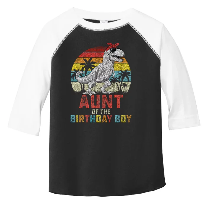 Aunt Dinosaur Of The Birthday Boy Matching Family Toddler Fine Jersey T-Shirt